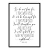 "Do Not Fear For I Am With You Do Not Be Dismayed, Isaiah 41:10" Bible Verse Poster Print