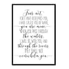 "Isaiah 43:1 Fear Not I Have Redeemed You" Bible Verse Poster Print