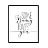 "Some Bunny Loves You" Childrens Nursery Room Poster Print
