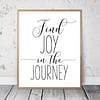 Motivational Poster Find Joy In The Journey, Print Printable Wall Art,Quote
