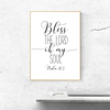 Bible Verse Art Bless The Lord Oh My Soul, Psalm 103, Scripture Quote, Nursery Wall Art Scripture