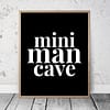 Mini Man Cave, Nursery Boy Wall Art, Kids Room Decor, Boys Room Decor Prints