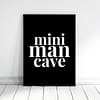 Mini Man Cave, Nursery Boy Wall Art, Kids Room Decor, Boys Room Decor Prints