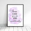 Home Is Where You Are Loved, Inspirational Wall Art, Nursery Printable Quotes