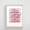 A Flower Does Not Think Of Competing, Inspirational Wall Art, Nursery Print