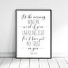 Let The Morning Bring Me Word of Your Unfailing Psalm 143:8, Bible Verse Printable Wall Art