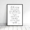Let The Morning Bring Me Word, Psalm 143:8, Bible Verse Printable, Christian Gifts, Nursery Decor