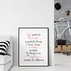 God Grant Me The Serenity, Inspirational Quotes, Nursery Printable, Girls Room