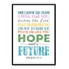 "For I Know The Plans I Have For You, Jeremiah 29:11" Bible Verse Poster Print