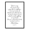 "Philippians 4:6-7, Don't Worry About Anything" Bible Verse Poster Print
