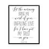 "Let The Morning Bring Me Word of Your Unfailing Psalm 143:8" Bible Verse Poster Print
