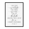 "I Have Fought A Good Fight, 2 Timothy 4:7" Bible Verse Poster Print