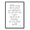 "Let The Morning Bring Me Word, Psalm 143:8" Bible Verse Poster Print