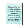 "Let Nothing Disturb You" Bible Verse Poster Print