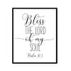 "Bless The Lord Oh My Soul, Psalm 103" Bible Verse Poster Print