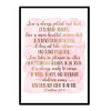 "Love Is Always Patient And Kind, 1 Corinthians 13" Bible Verse Poster Print
