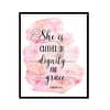 "She Is Clothed In Dignity And Grace, Proverbs 31:25" Bible Verse Poster Print