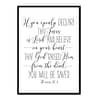 "You Will Be Saved, Romans 10:9" Bible Verse Poster Print