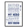 Brother Loving Quotes Boys Nursery Poster Prints