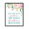 "Let her Sleep For When She Wakes" Girls Room Poster Print