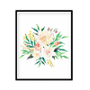 Pink Watercolor Flowers, Pink Cream Floral Nursery Decor, Pink Peony Bouquet Girls Room Poster Print