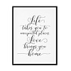 "Life Takes You to Unexpected Places" Childrens Nursery Room Poster Print