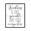 "Kindness Is Free Sprinkle" Childrens Nursery Room Poster Print