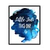 "Little Jedi This One Is" Childrens Nursery Room Poster Print