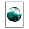 Water,Aquamarine Art Ocean, Sea, Beach Poster Print