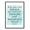"If You Hear a Voice Within You" Quote Art Poster Print