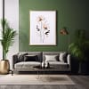 Delicate Stems Floral Line Drawings Flower Wall Art Decor Print Poster