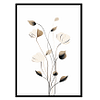 Floral Simplicity Minimalist Botanical Prints, Flower Wall Art Print Poster