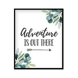 "Adventure Is Out There" Boys Nursery Poster Print