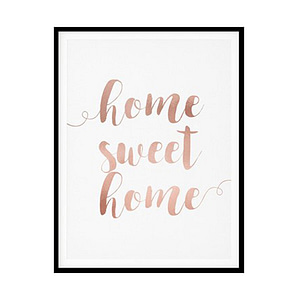 "Home Sweet Home" Girls Quote Poster Print