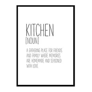 "Kitchen Definition" Kitchen Wall Art Poster Print