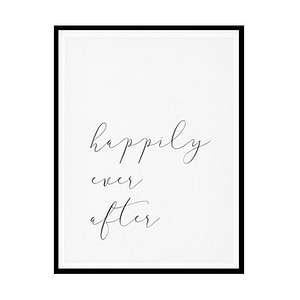 "Happily Ever After" Motivational Quote Poster Print