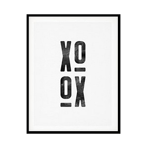 XO, XOXO Wall Art D?or Minimalist Modern Art Poster Print