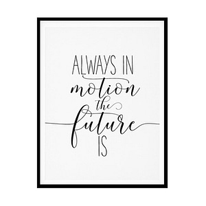 "Always In Motion The Future Is" Childrens Nursery Room Poster Print