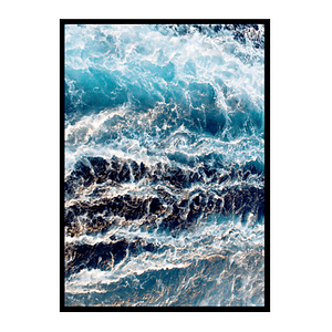Ocean Waves Ocean, Sea, Beach Poster Print