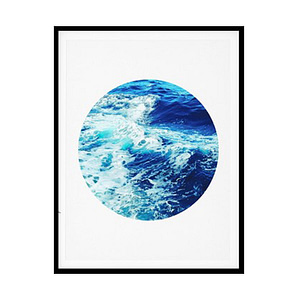 Aqua Sea Wall Art Ocean, Sea, Beach Poster Print