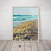 Gold Beach Print Art, Coastal Decor Beach, Ocean Wall Art, Home Decor Print