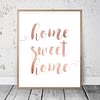Typography Poster, Home Sweet Home, Printable Art, Girl Quotes Room Decor