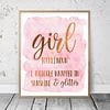 Girl Definition Sign, Funny Definitions, Nursery Printable Wall Art, Room Decor