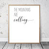 The Mountains are Calling And I Must Go, Adventure Nursery Decor, Kids Room