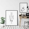 Do Or Do Not There Is No Try, Nursery Prints,Room Decor, Inspirational Quotes
