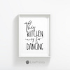 This Kitchen Is For Dancing, Kitchen Printable Wall Art, Kitchen Home Decor Print