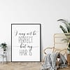 Motivational Poster Funny I May Not Be Perfect, Girl Quotes Room Decor