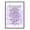 "The Lord Your God Is With You, Zephaniah 3:17" Bible Verse Poster Print