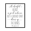 "A Cheerful Heart Is Good Medicine, Proverbs 17:22" Bible Verse Poster Print