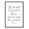 "Be Devoted To One Another In Love, Romans 12:10" Bible Verse Poster Print